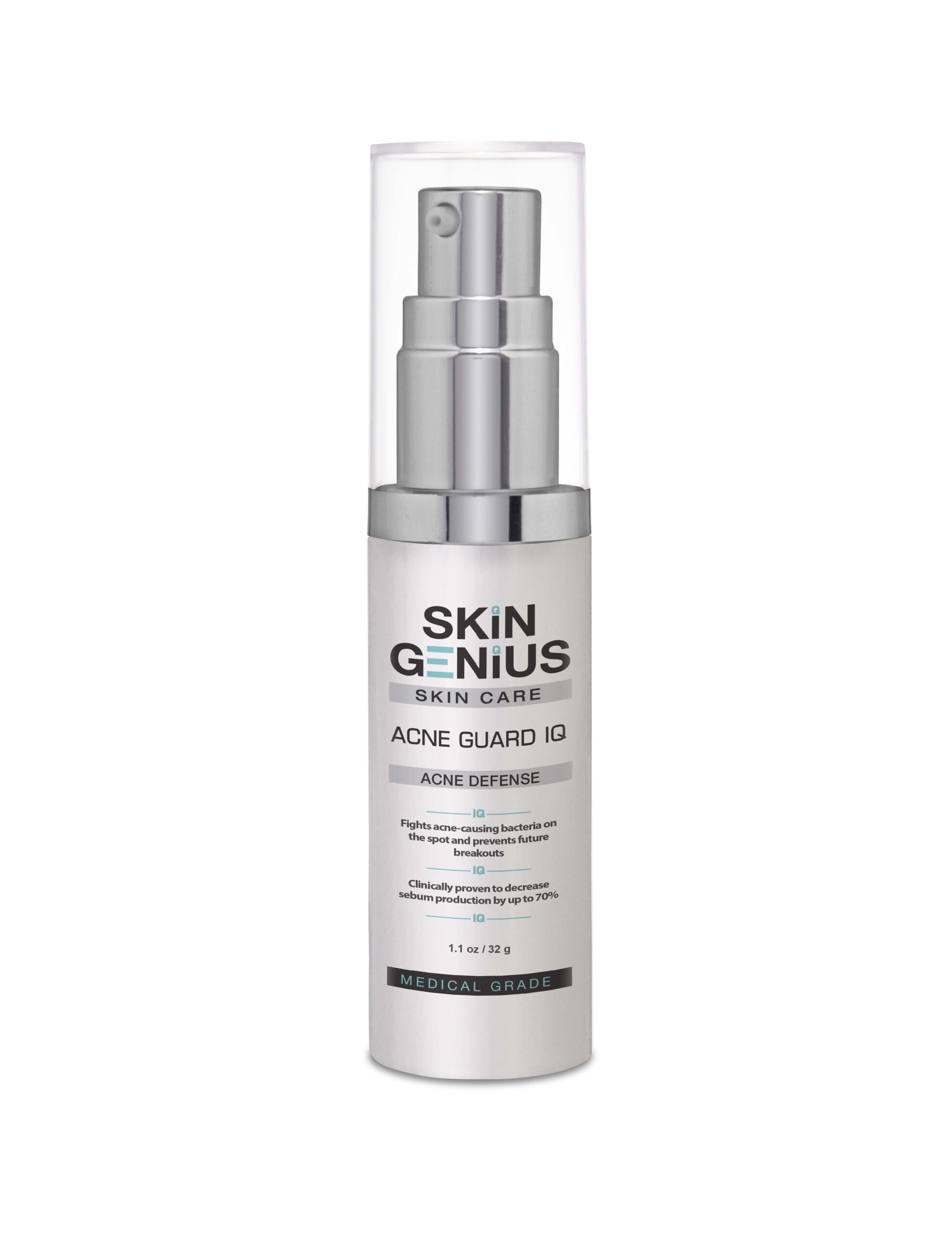 Image of a bottle of Acne Guard IQ